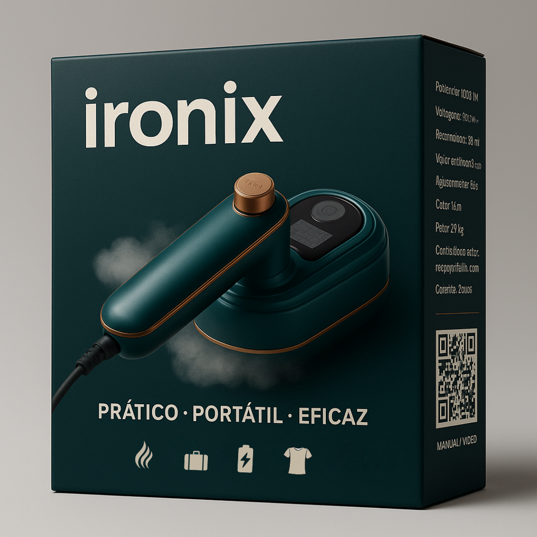 Ironix® | O Ferro a Vapor que Cabe na Palma da Sua Mão
