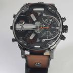 Steel Watch© | À Prova D'Água com Pulseira de Couro Premium