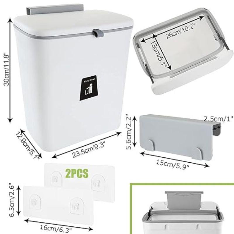 Lixeira Suspensa Bellari Clean© | Vedação Anti-Odor e Design Inteligente